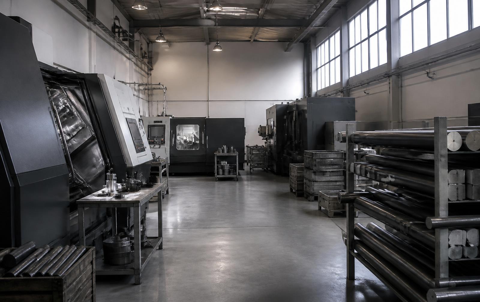 Atelier d'usinage NORDAL, machines-outils à commande numérique